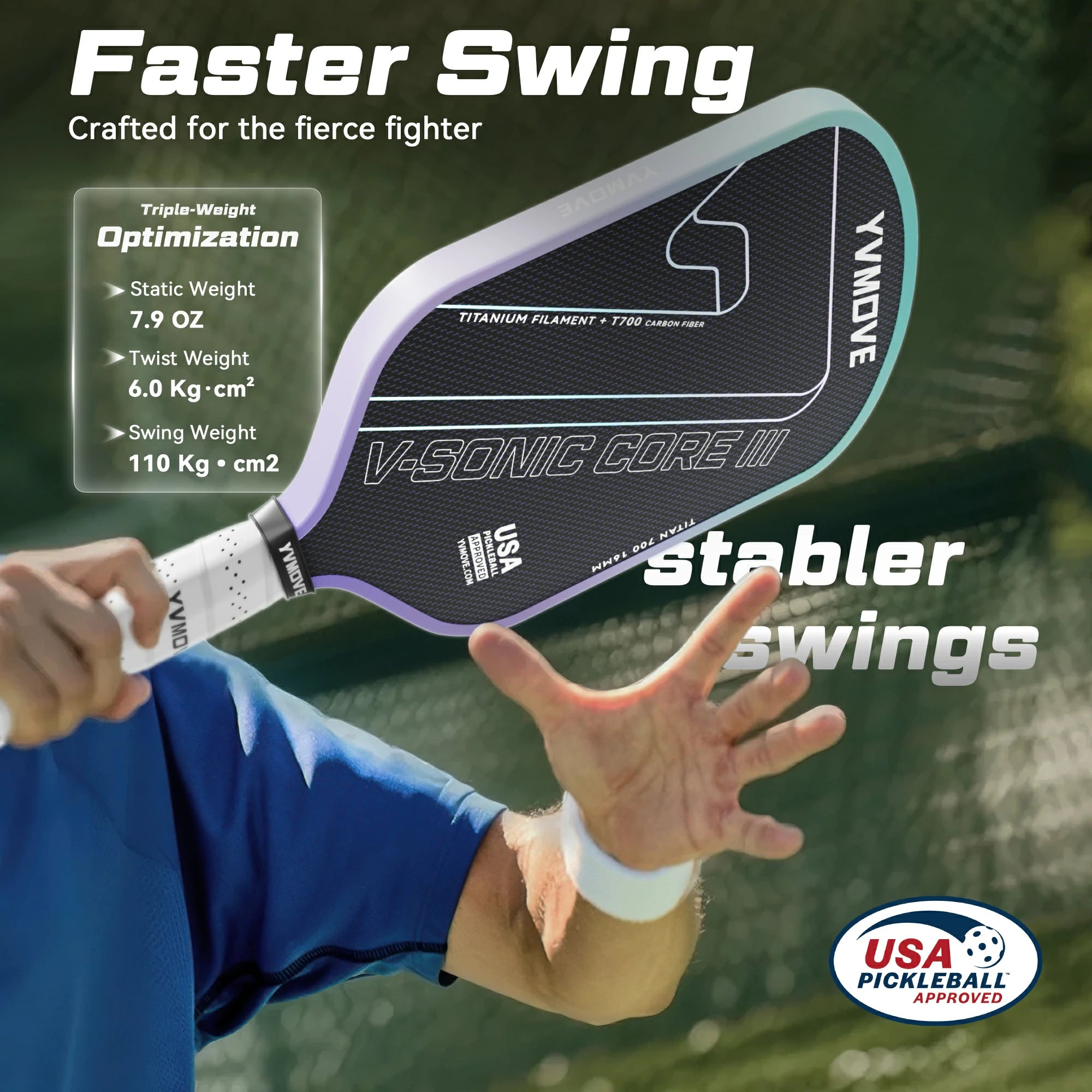 Titan700 Purple Control-Balanced Paddle