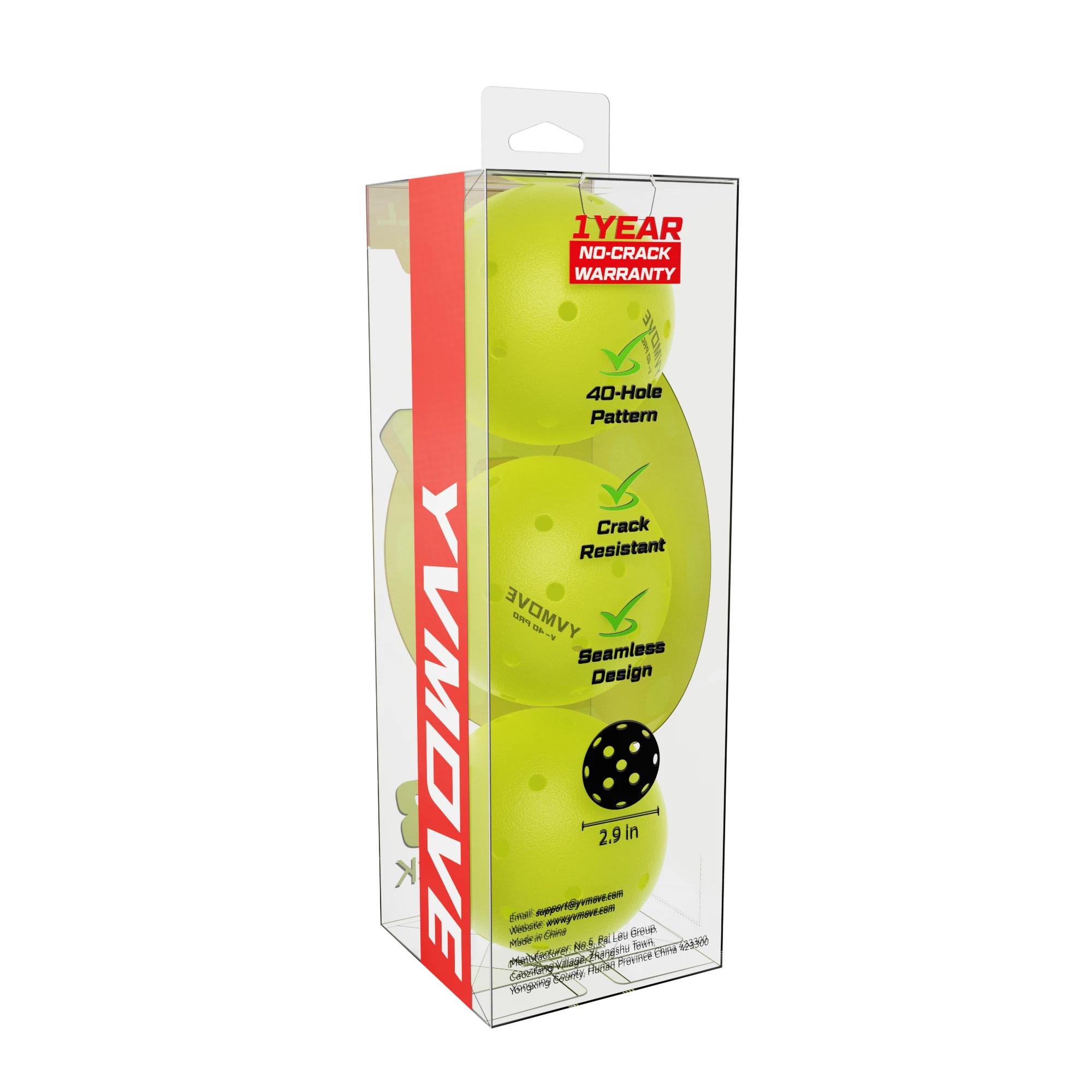 V40 Pro Outdoor Pickleballs 3 Pack