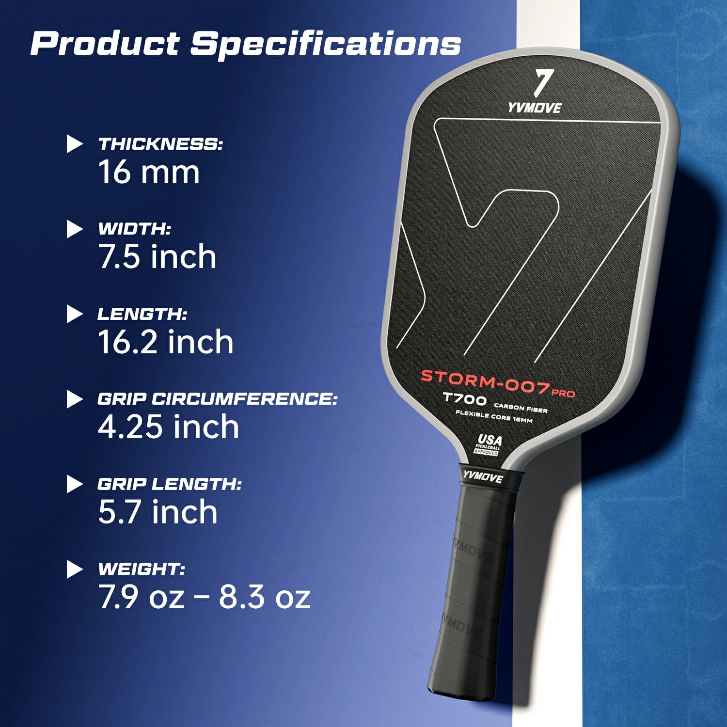 Storm007 Pro Control-Balanced Paddle